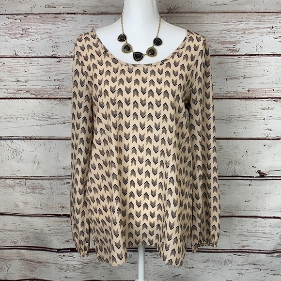 Maurices Long Sleeve Boho Blouse Medium - Picture 1 of 10